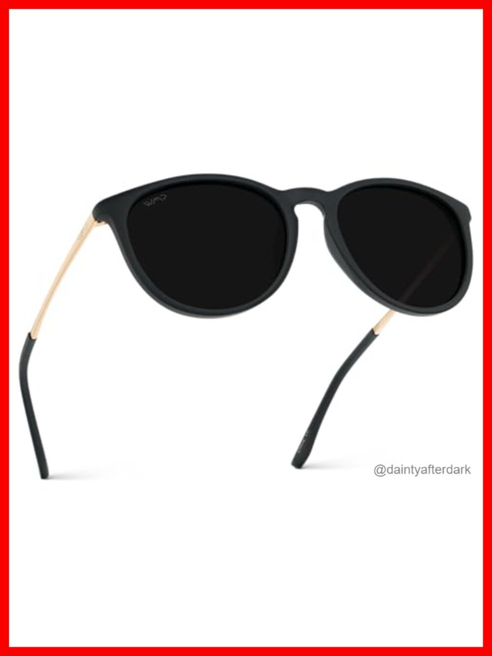 WearMe Pro Drew Polarized Round Sunglasses Polycarbonate Frame